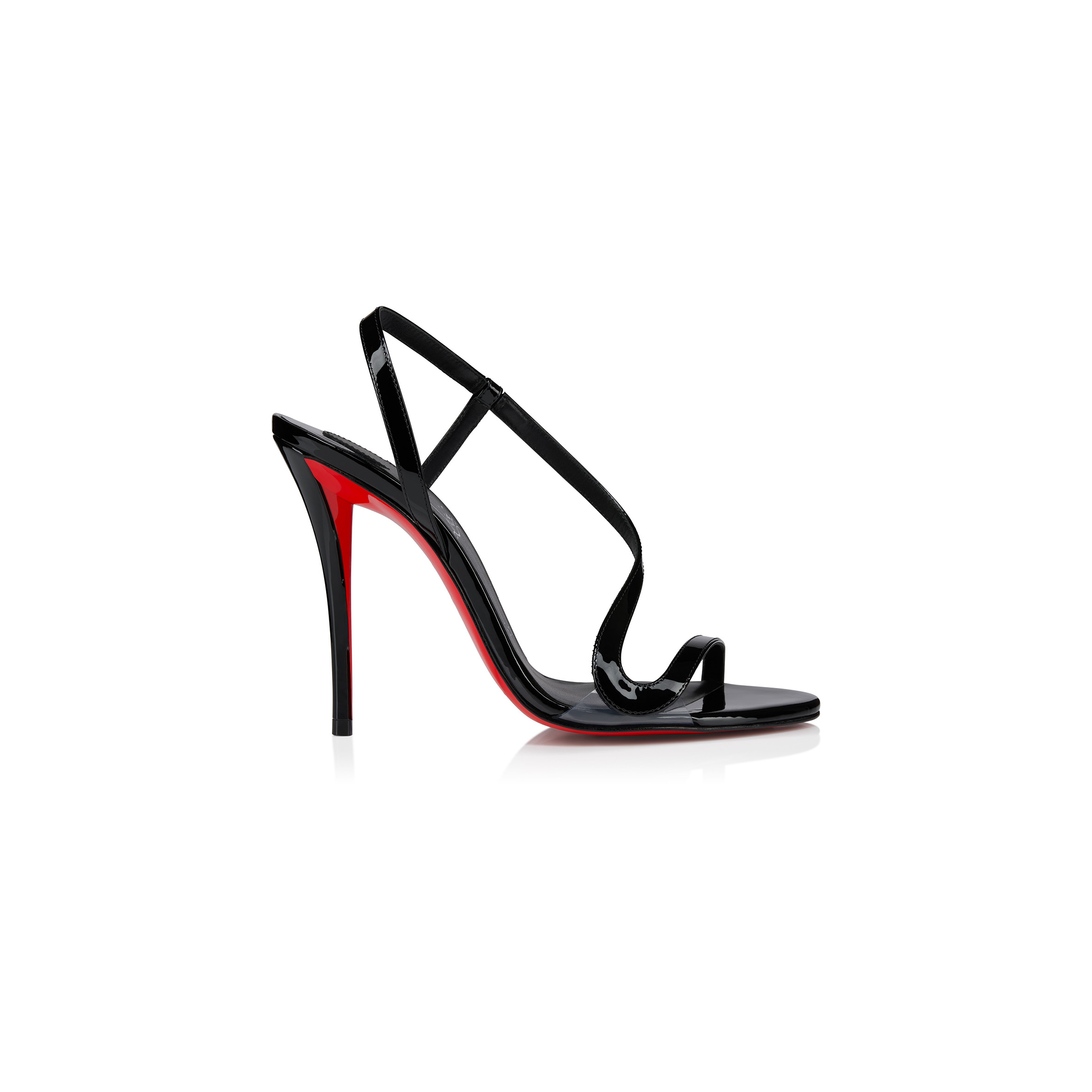 Ch**an louboutin rosa z100 mm sandals - patent calf leather - black - women 3250183b439